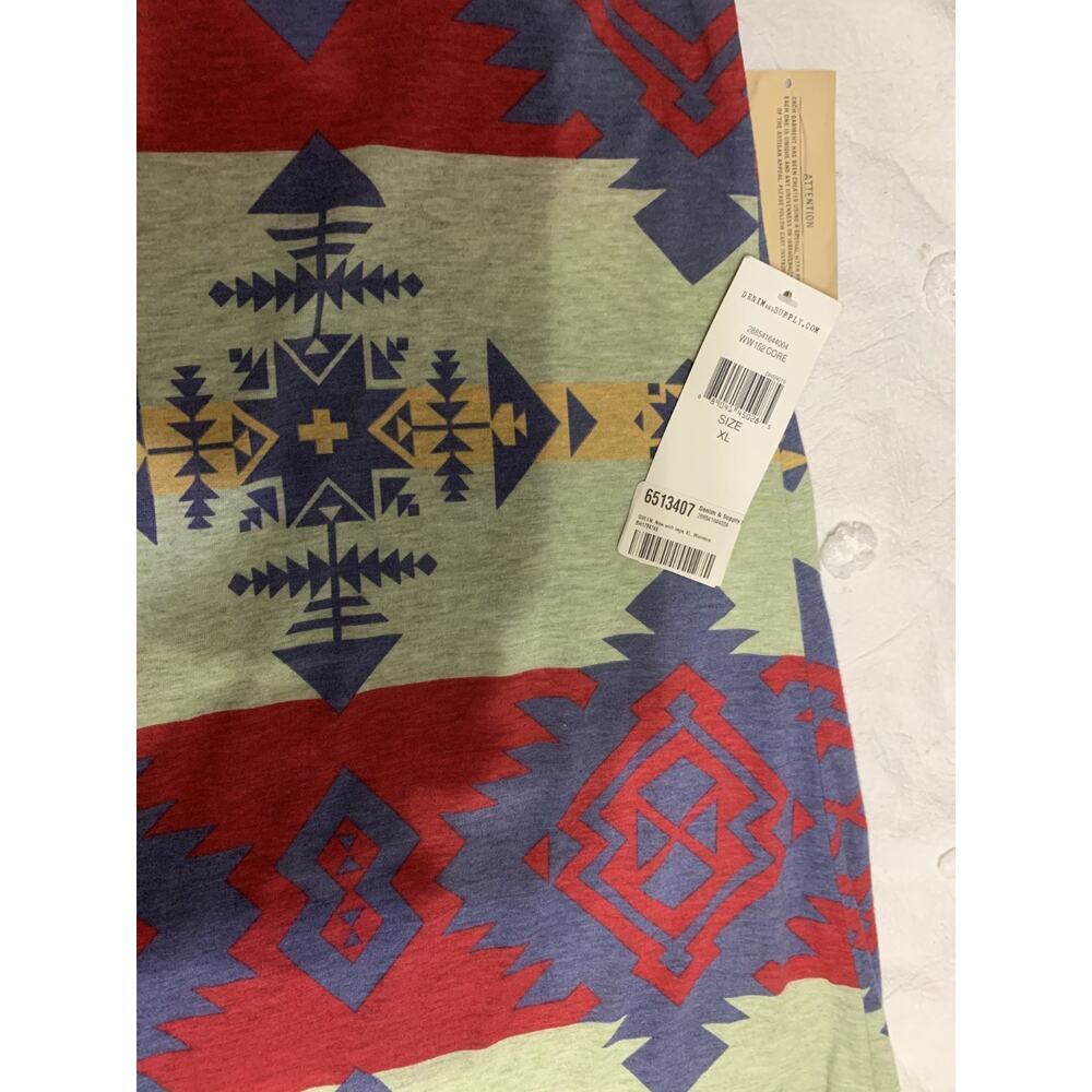 Denim & Supply Ralph Lauren Tank Maxi Dress XL Aztec Tribal Print Western - Picture 7 of 7